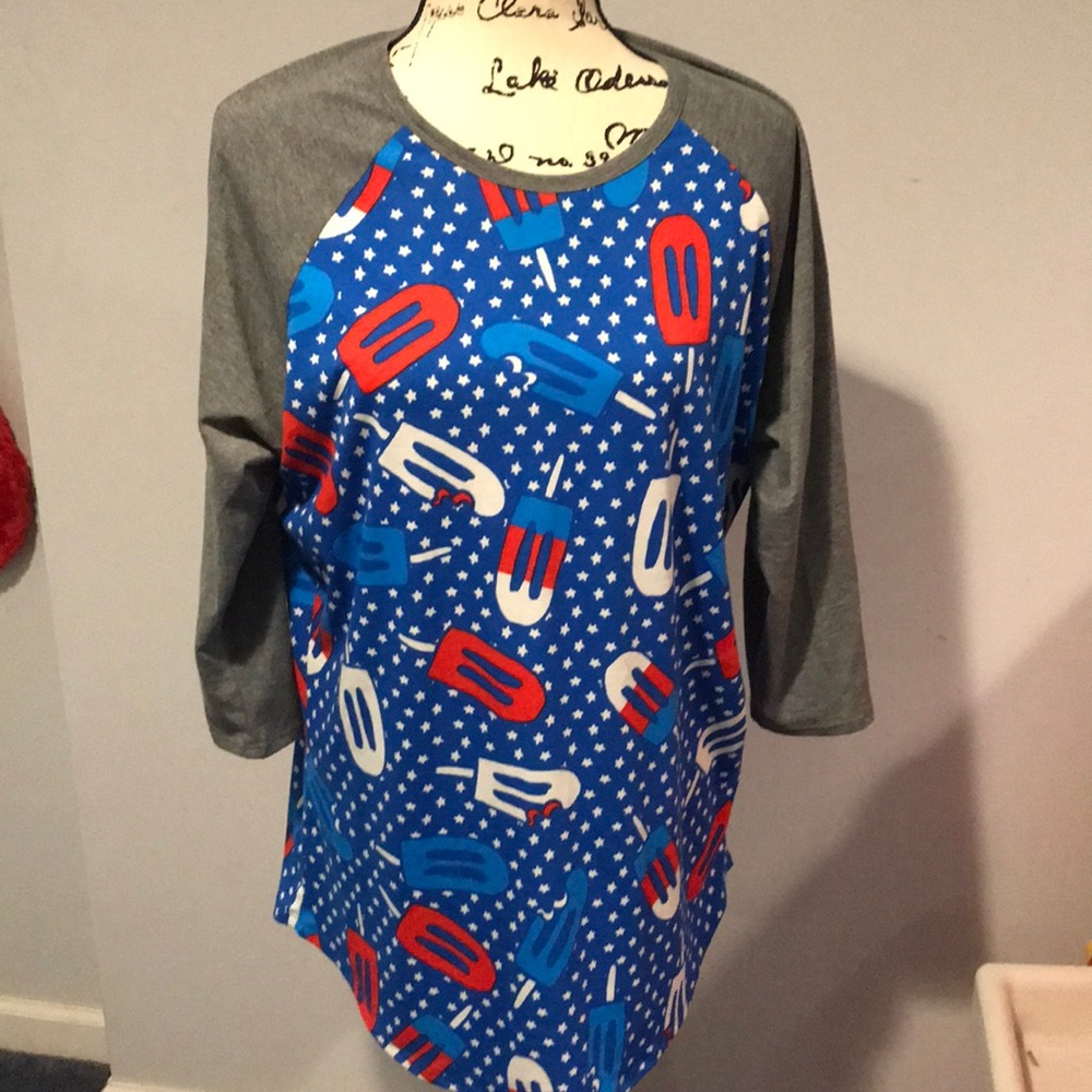 Lularoe randy size XL 4th of July popsicles